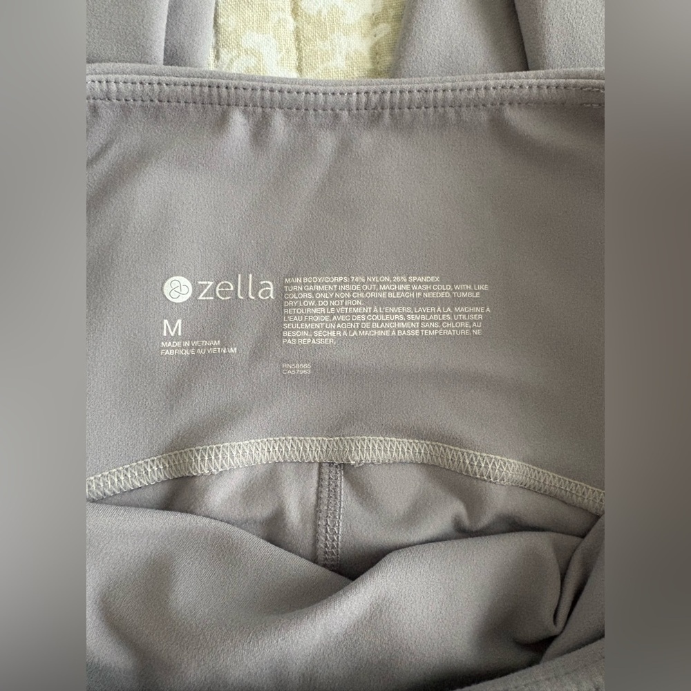 Zella Full Length Studio Luxe High Waist Legging | Grey Lilac | M - Picture 5 of 12